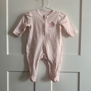 Pink Striped Kids One Piece